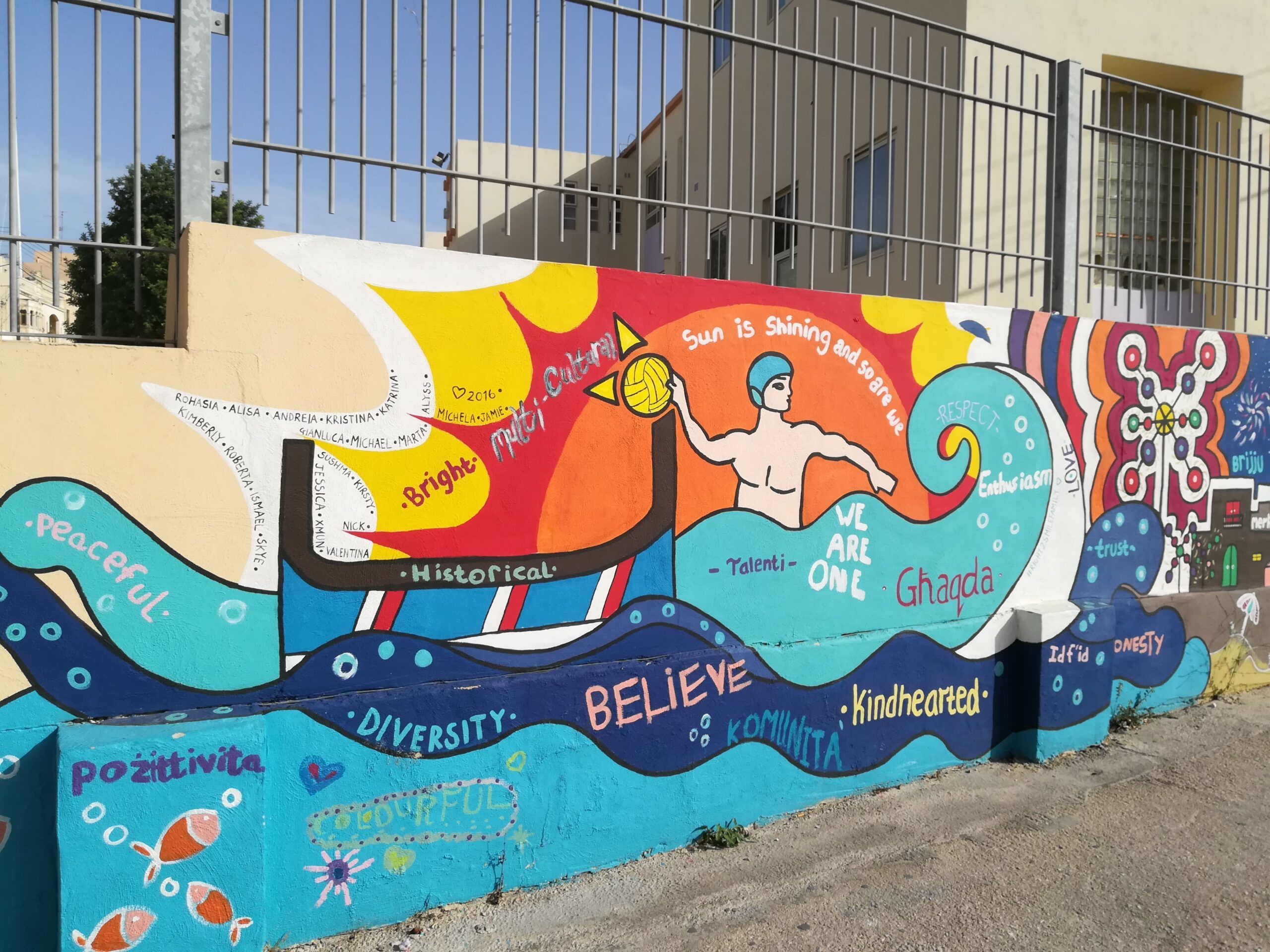 Cultural diversity - Street art in Marsaxlokk, Malta