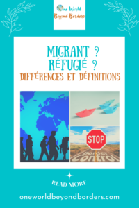 Migrant ? Réfugié ? Différences et définitions. Épingle Pinterest
