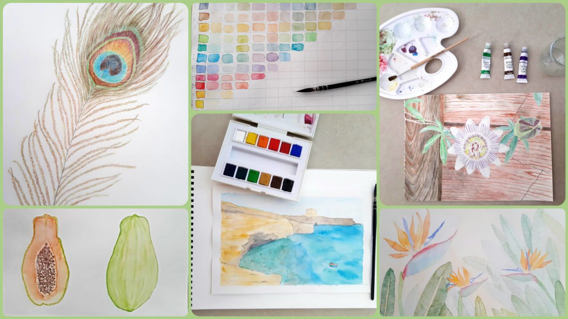 My watercolour art and supplies