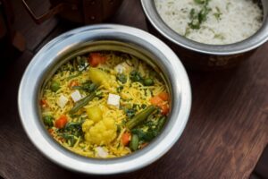 Photo of a vegetarian dish in India