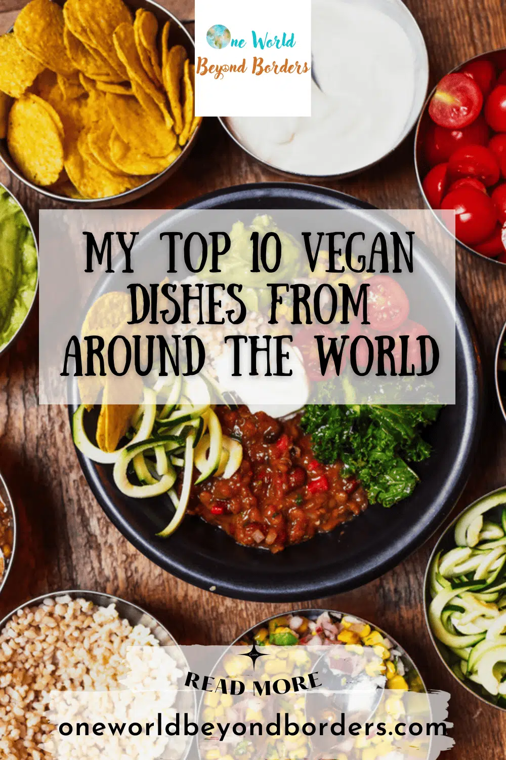 Top 10 vegan dishes from around the world - Pinterest Pin