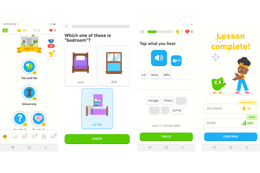 Duolingo _ lessons are like a game