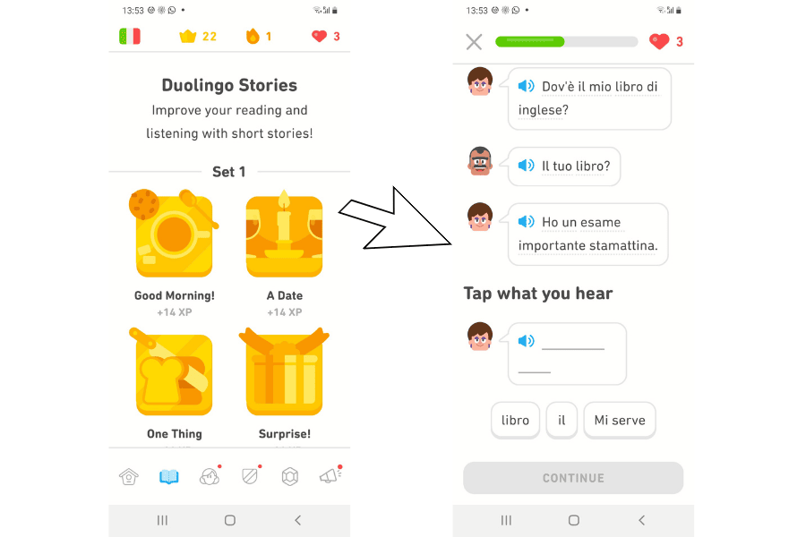 Duolingo stories