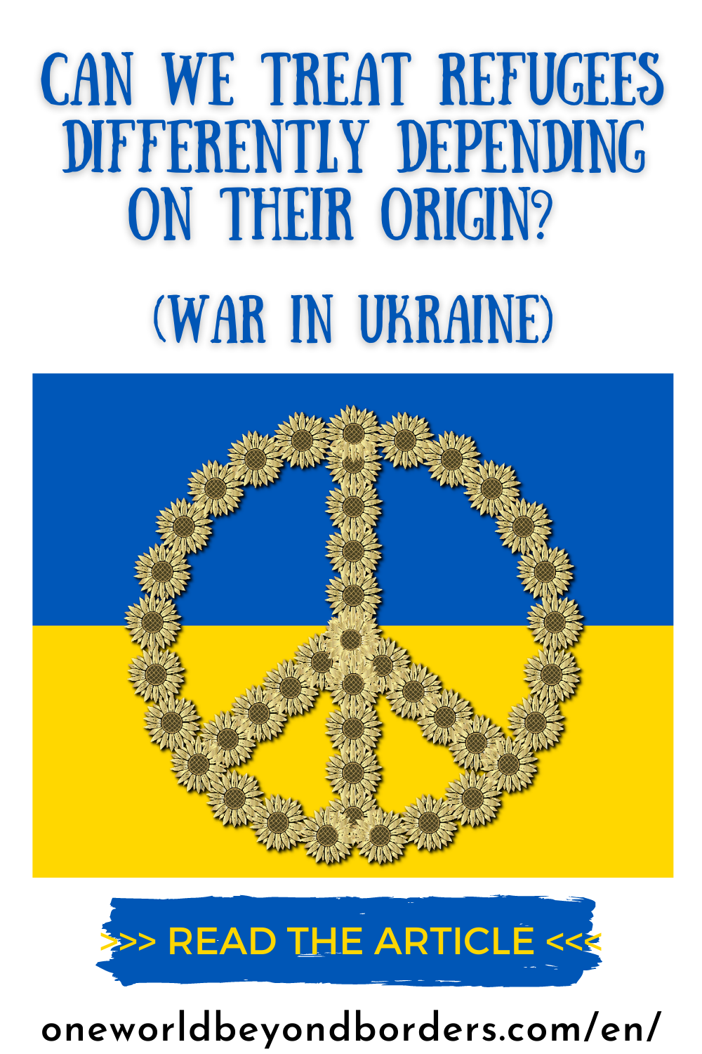 Discrimination refugees - war in Ukraine - Pinterest pin