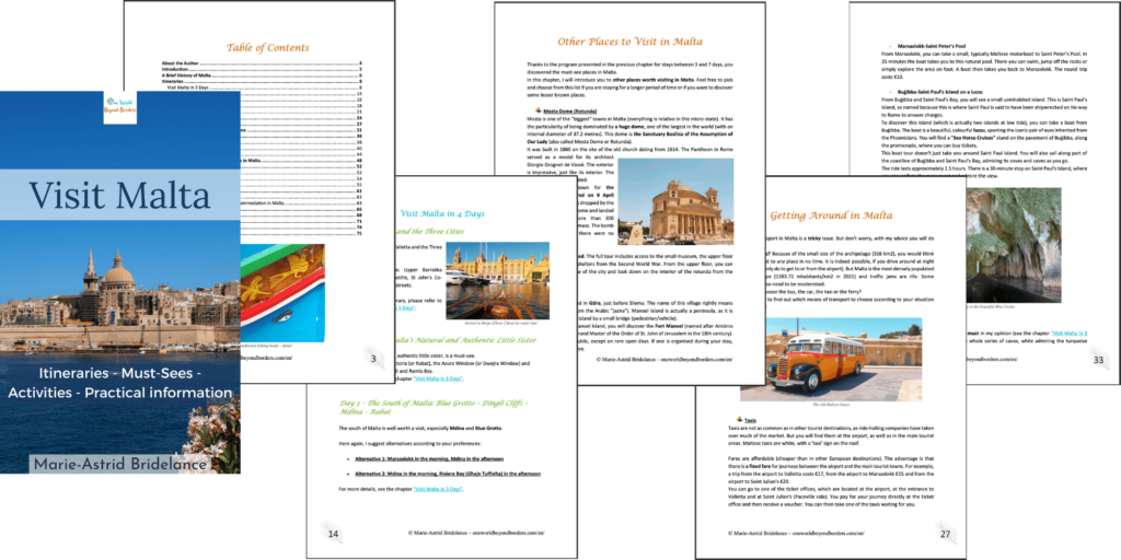 Visit Malta Guide sample pages