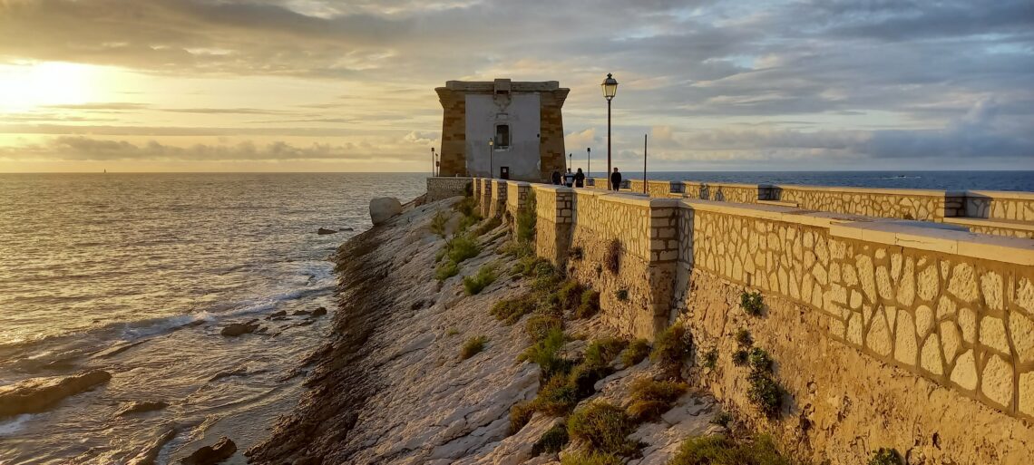 Torre di Ligny in Trapani, road trip in Sicily