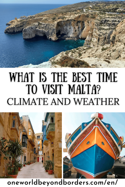 Climate and weather in Malta - Pinterest pin
