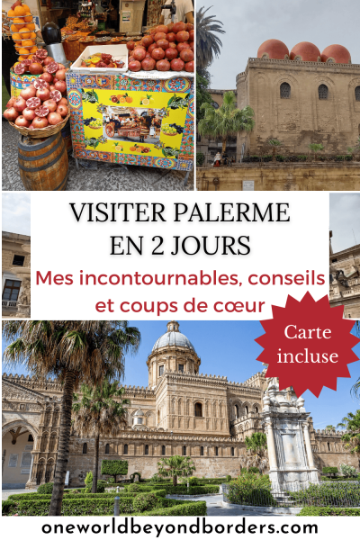 Visiter Palerme - Épingle Pinterest